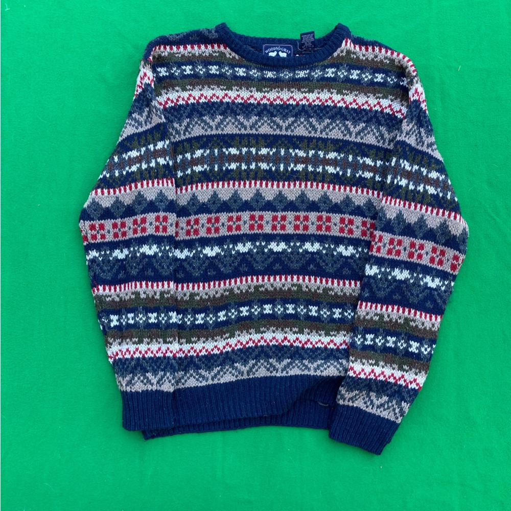 Men's Multicolor Patterned Silk Sweater